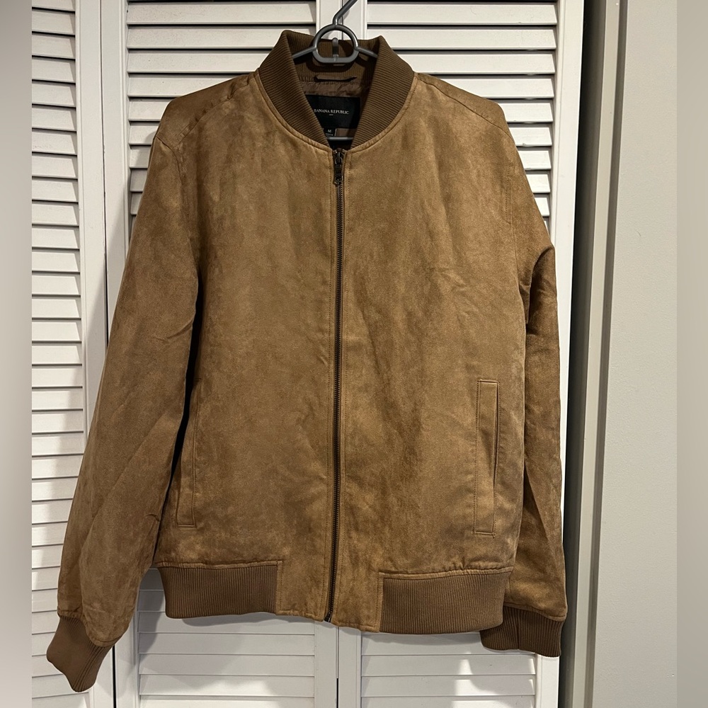 Banana Republic Faux Suede Bomber Jacket